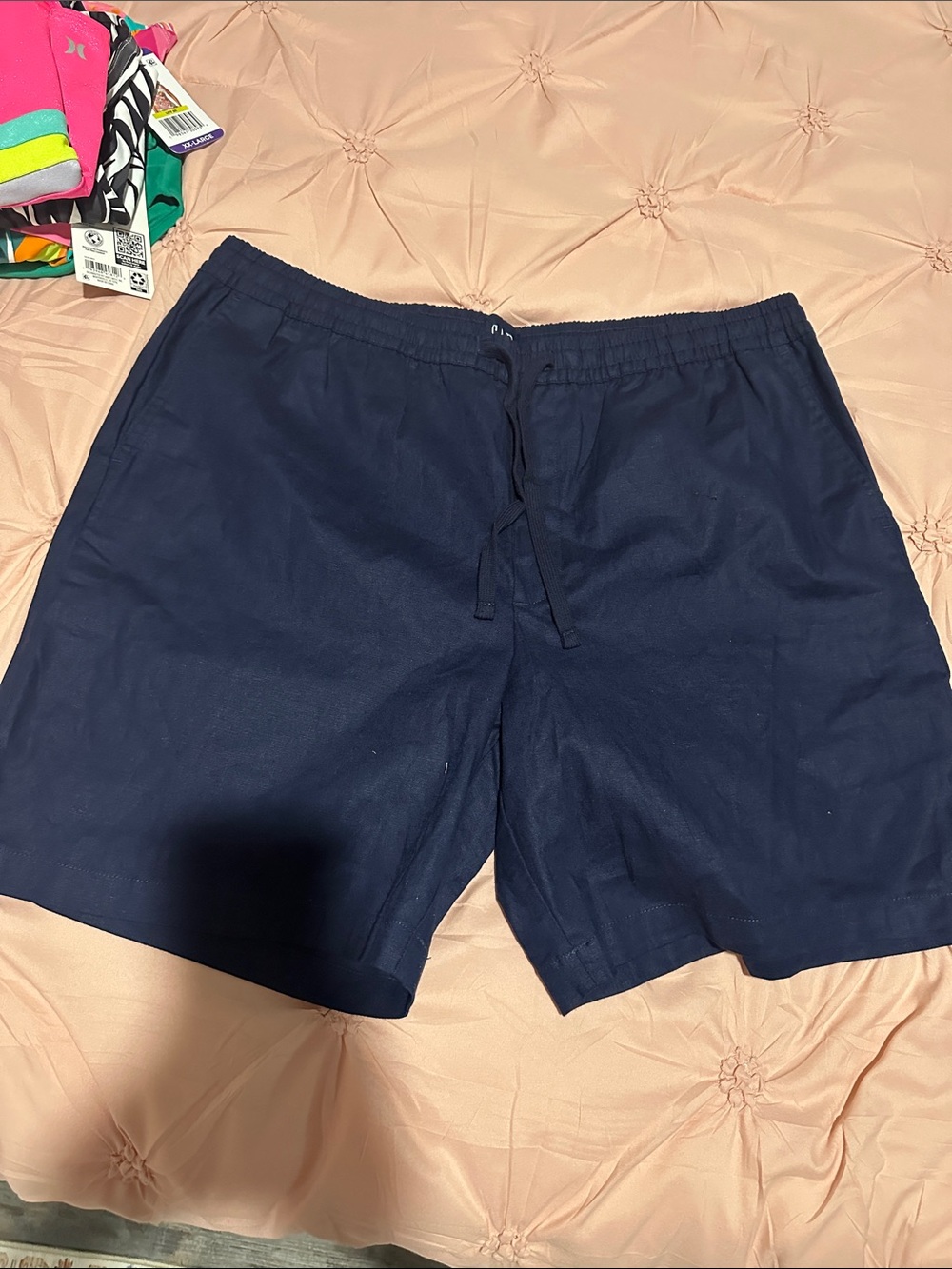 GAP Navy Drawstring Hybrid Shorts